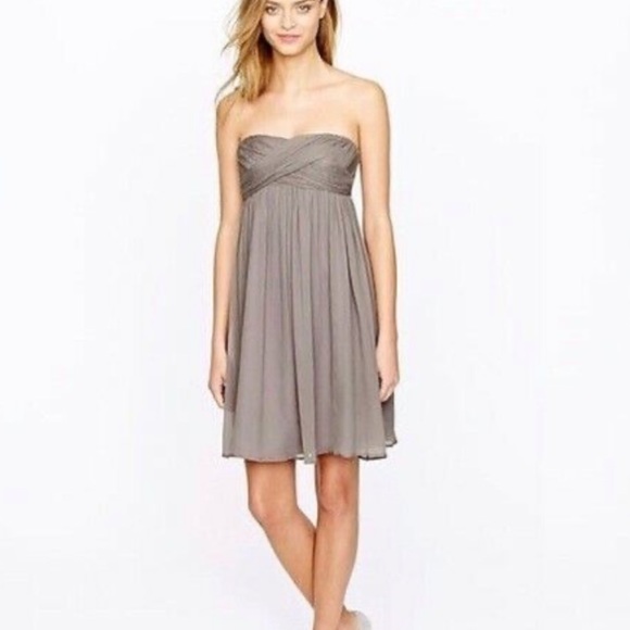 Silk strapless J. Crew Dress - Picture 2 of 11